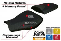Seat cover compatible Honda CBR 600 RR 2007-2025 - model Huelva Comfort System - NO LOGO - Black