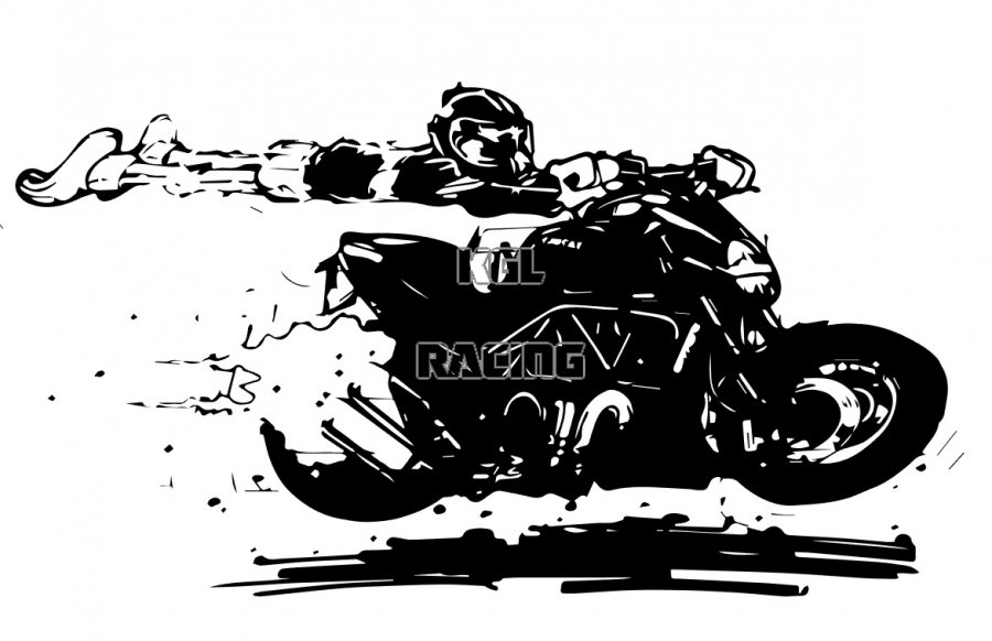 Woefie-Art wall decal - DIAVEL - BIG 95 x 50 cm - Click Image to Close