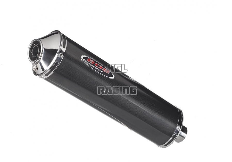 BOS silencer SUZUKI GSF 600 Bandit 1996->>2004 - BOS oval 110CS Carbon Steel - Click Image to Close