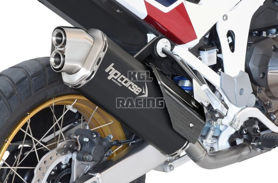 HP CORSE for Honda CRF 1100 Africa Twin '20-> - Silencer 4-TRACK R CERAMIC BLACK - Click Image to Close