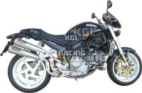 MARVING Silencers double outgoing right DUCATI MONSTER S2R 800 - Racing Steel Stainless Steel