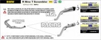 Arrow pour BMW R Nine T Scrambler 2021-2022 - Kit silencieux Pro-Race nichrom