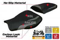 Seat cover compatible Honda CBR 600 RR 2007-2025 - model Huelva - NO LOGO - Grey