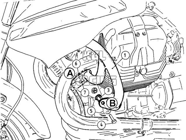 Crash protection Moto Guzzi 1200 SPORT '07-> - black - Click Image to Close