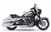 Kesstech pour Harley Davidson Road King Special 114 2019-2020 - slip-on set FL-Double Chroom