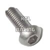 Allen screw round head Stainless steel - M3 x 8mm - 500 pieces