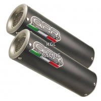 GPR for Ducati Monster 696 2008/14 - Homologated with catalyst Double Slip-on - M3 Black Titanium