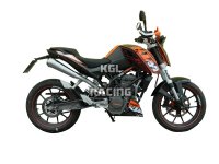 SPARK voor KTM DUKE 125 (11-15) / 200 (12-15) - 3/4 kit HIGH mounting with catalyst GP Style steel