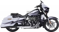 Kesstech for Harley Davidson Road King Special 114 2019-2020 - slip-on set FL-Double BLACK