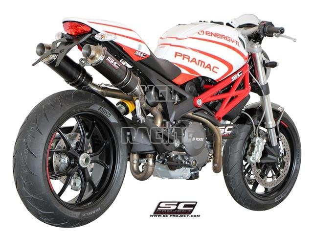SC Project slip-on DUCATI Monster 696 / 796 / 1100 - GP Carbon - Click Image to Close