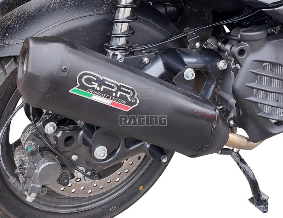 GPR for BMW C 400 X / GT 2019/2020 e4 Homologated system with catalyst Slip-on - Pentaroad Black - Click Image to Close