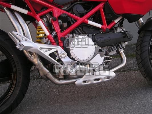 MARVING and original mufflers compensating pipes DUCATI MULTISTRADA 1100 DS - Superline Stainless Steel - Click Image to Close