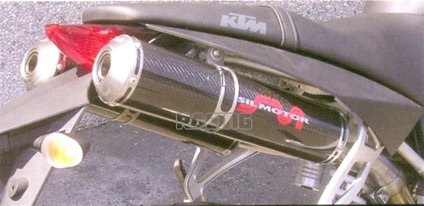 SIL MOTOR ROUND (DOUBLE) SLIP-ONS KTM SUPER DUKE 990 05->>08 - CARBON - Cliquez sur l'image pour la fermer