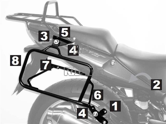 Luggage racks Hepco&Becker - Honda CBF600 / ABS '08-> Lock-it - Click Image to Close