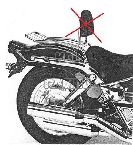 Solorack sans dossier - Suzuki VZ800 - chroom - Cliquez sur l'image pour la fermer