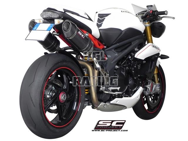 SC Project slip-on Triumph Speed Triple '11-'14 - Oval Carbon - Click Image to Close