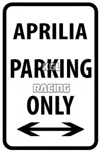 Panneaux métalliques parking 22 cm x 30 cm - APRILIA Parking Only