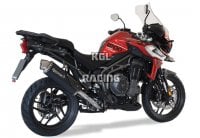 HP CORSE voor TRIUMPH TIGER EXPLORER 1200 2018-2019 - Uitlaat demper 4-TRACK BLACK