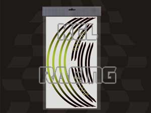 WHEEL RIM'S Voorgevormde wiel stickers Groen KAWA - Klik op de afbeelding om het venster te sluiten