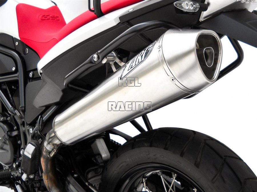 ZARD for BMW F 800 GS Bj. 08-16 Homologated Slip-On silencer konisch Stainless steel satin - Click Image to Close