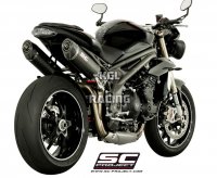 SC Project dempers Triumph Speed Triple '16-'17 - Oval Carbon