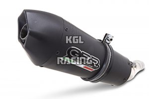 GPR voor Cf Moto 650 MT 2021/2022 e5 - Gekeurde demper met katalisator GP Evo4 Black Titanium