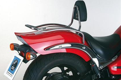 Solorack with backrest - Yamaha XV1600 - chroom - Click Image to Close