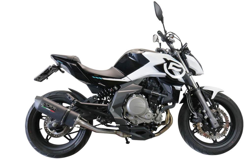  D'échappement Pour CFMOTO pour 650MT pour CF MOTO système d'évacuation  d'échappement moto silencieux modifié avec catalyseur tuyau liaison  intermédiaire tueur DB Échappement tuyau (Couleur : 1)