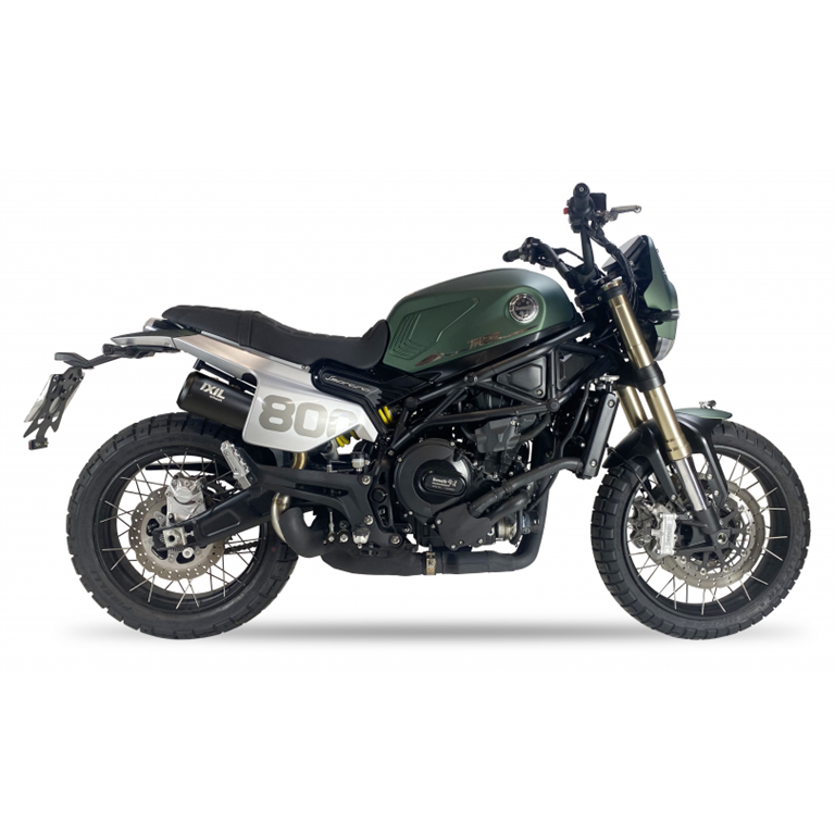 IXIL voor BENELLI LEONCINO 800 TRAIL (P37) - SLIP ON DEMPER - RACE XTREM BLACK