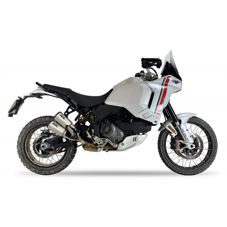 IXIL pour DUCATI DESERTX / RALLY 22-24 (1X) - SLIP ON SILENCIEUX - DUAL RACE XTREM CARBON