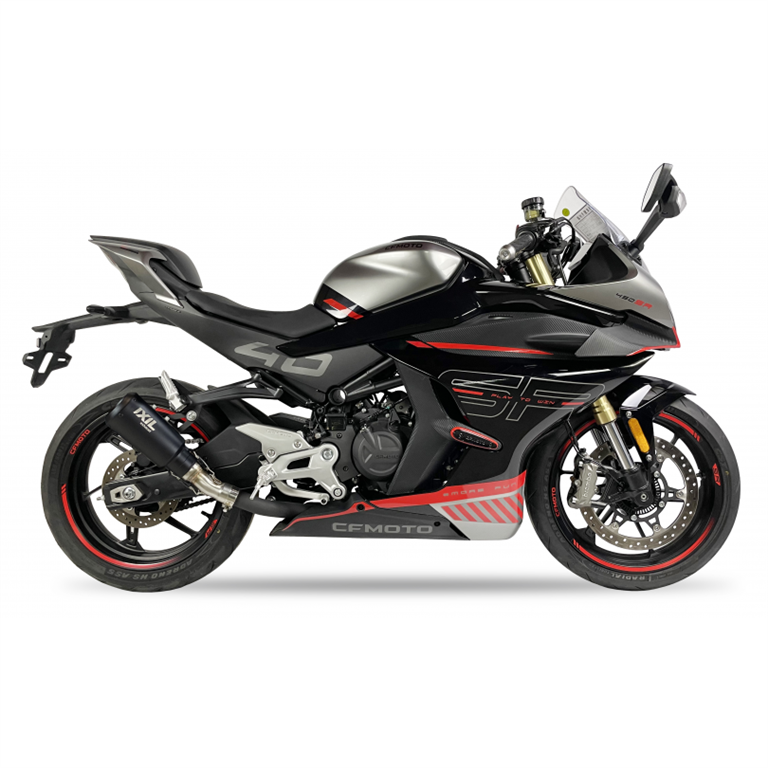 IXIL voor CFMOTO 450 SR - SLIP ON DEMPER - RACE XTREM BLACK