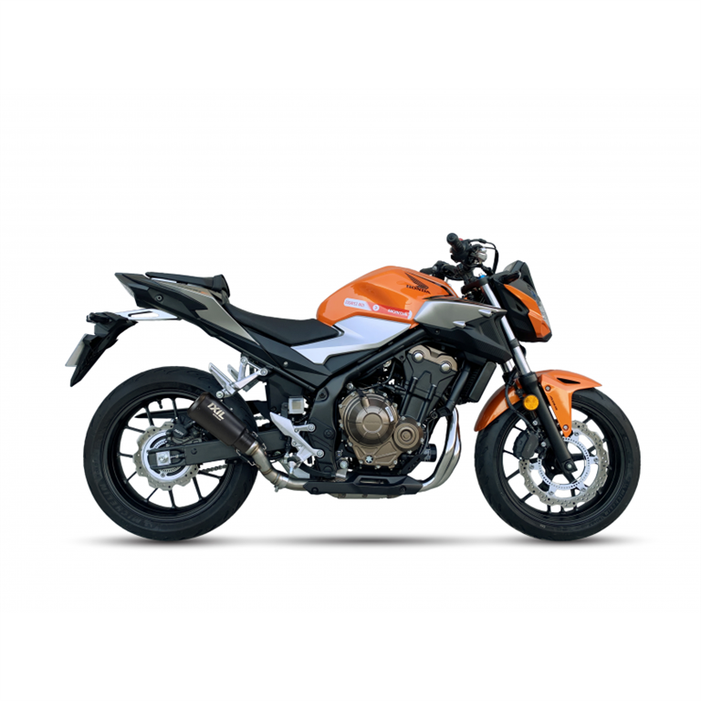 IXIL voor HONDA CBR 500 R 16-18 (PC57) - SLIP ON DEMPER - RACE XTREM BLACK