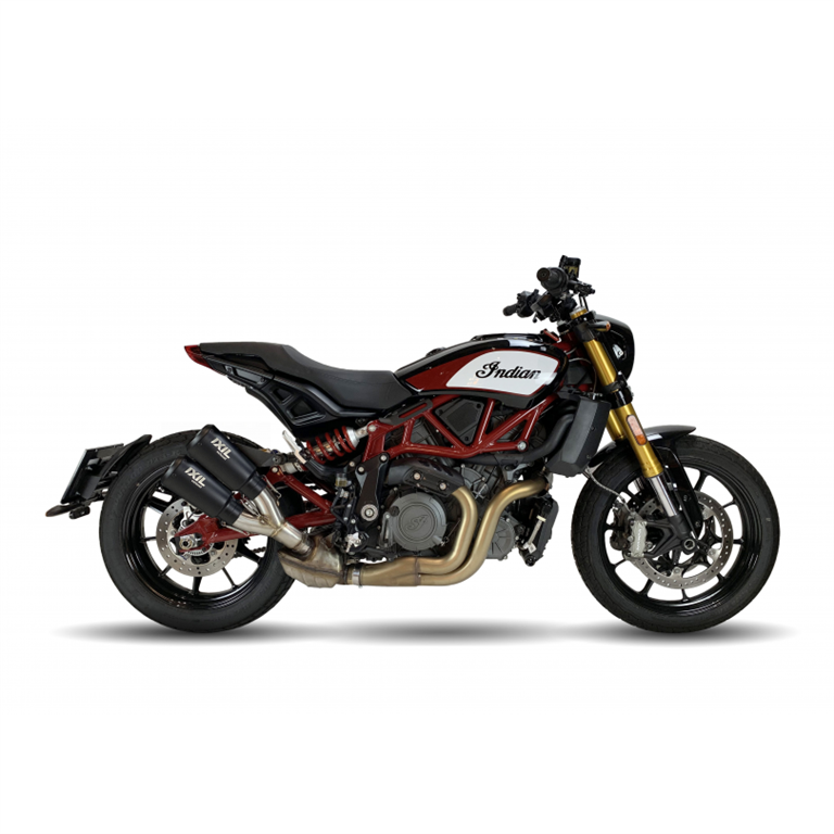 IXIL pour INDIAN FTR 1200 - FTR 1200 S 18-21 - SLIP ON SILENCIEUX - DUAL RACE XTREM BLACK