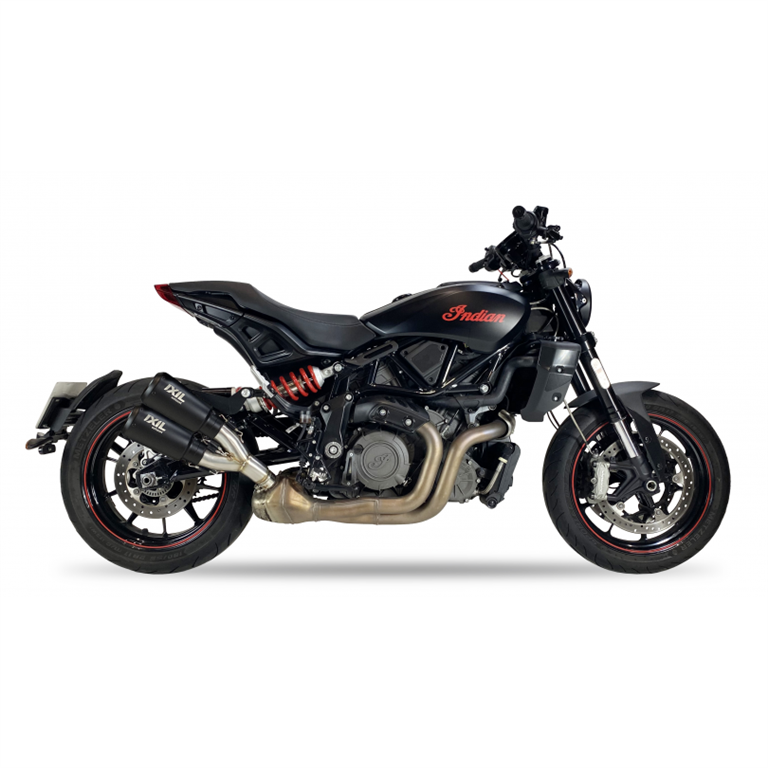 IXIL pour INDIAN FTR 1200 - S - RALLY 22-23 - SLIP ON SILENCIEUX - DUAL RACE XTREM BLACK