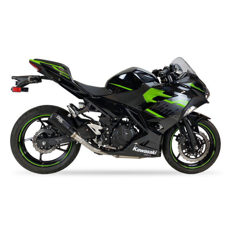 IXIL voor KAWASAKI NINJA 400 18-21 (EX400G) - SLIP ON DEMPER - RACE XTREM BLACK
