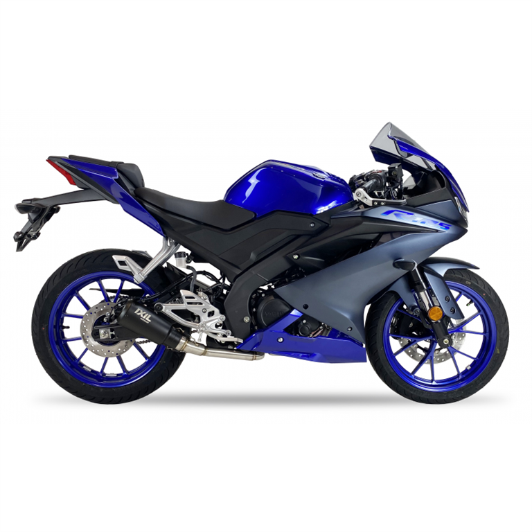 IXIL voor YAMAHA YZF-R 125 21-23 (RE40) - Volledige uitlaat - RACE XTREM BLACK