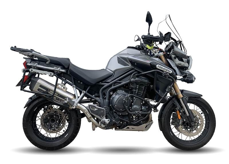 IXIL pour TRIUMPH TIGER 1200 12-22 (V13VG V201 V301) - SLIP ON SILENCIEUX - MEGA XTREM TRAIL