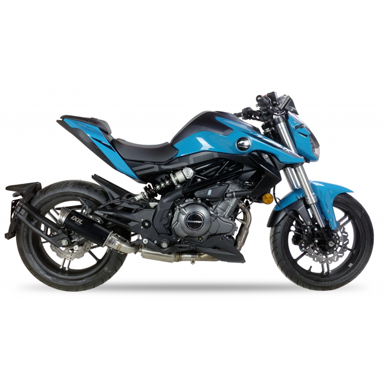 IXIL for QJ MOTOR SRK 400 - SLIP ON SILENCER - SPORT XTREM BLACK