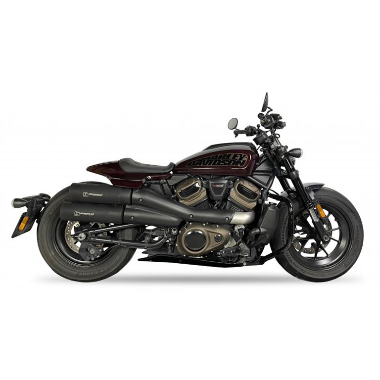 IXIL for H-D SPORTSTER S 1250 2021-2024 (RA1) - SLIP ON SILENCER - IRONHEAD ROUND BLACK