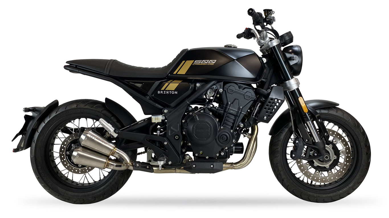 IXIL voor BRIXTON CROSSFIRE 500 X (BX500-A) - SLIP ON DEMPER - DUAL RACE XTREM