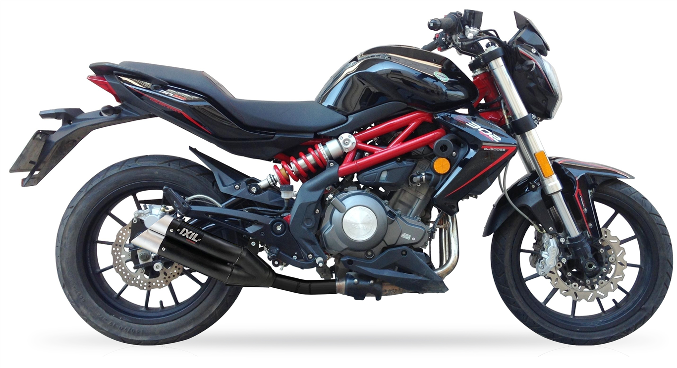IXIL for BENELLI BJ 300 GS - BN 302 (P10) - SLIP ON SILENCER - DUAL HYPERLOW BLACK XL