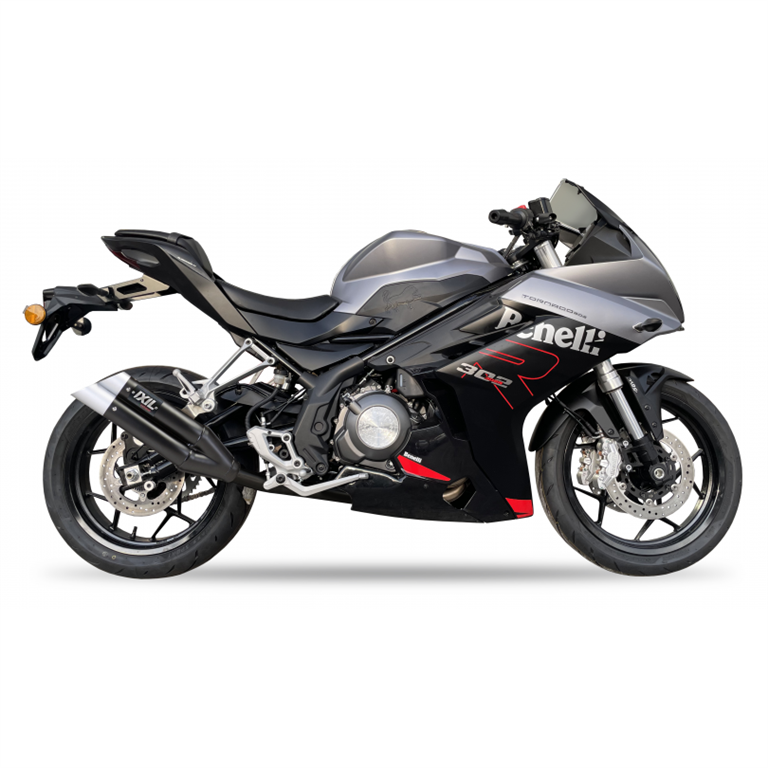 IXIL for BENELLI TORNADO 302 R 21-22 - SLIP ON SILENCER - DUAL HYPERLOW BLACK XL