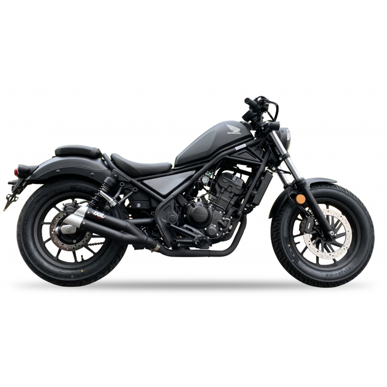 IXIL pour HONDA REBEL CMX 300 - SLIP ON SILENCIEUX - DUAL HYPERLOW BLACK XL