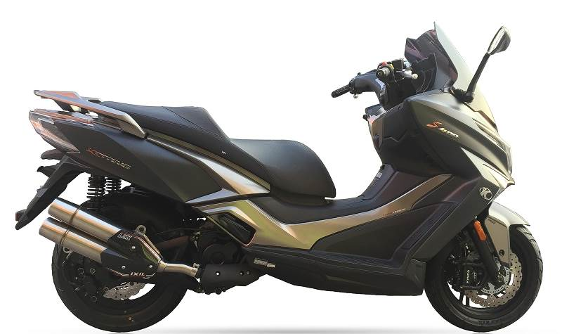 IXIL for KYMCO XCITING 400 (D6) - SLIP ON SILENCER - DUAL HYPERLOW XXL