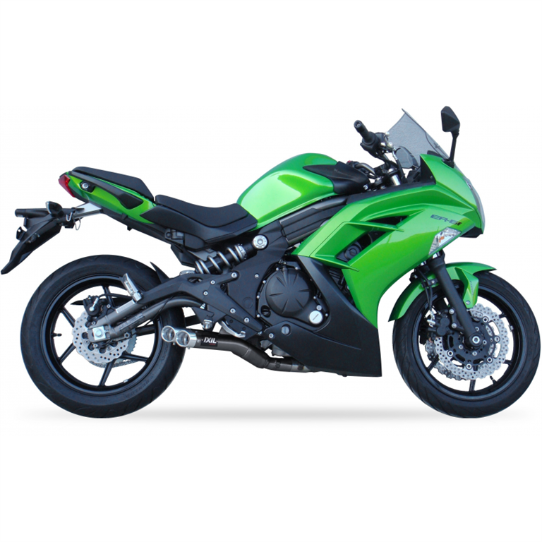 IXIL for KAWASAKI ER-6 12-16 (EX650E F - ER650E F) - FULL SYSTEM - DUAL HYPERLOW BLACK XL