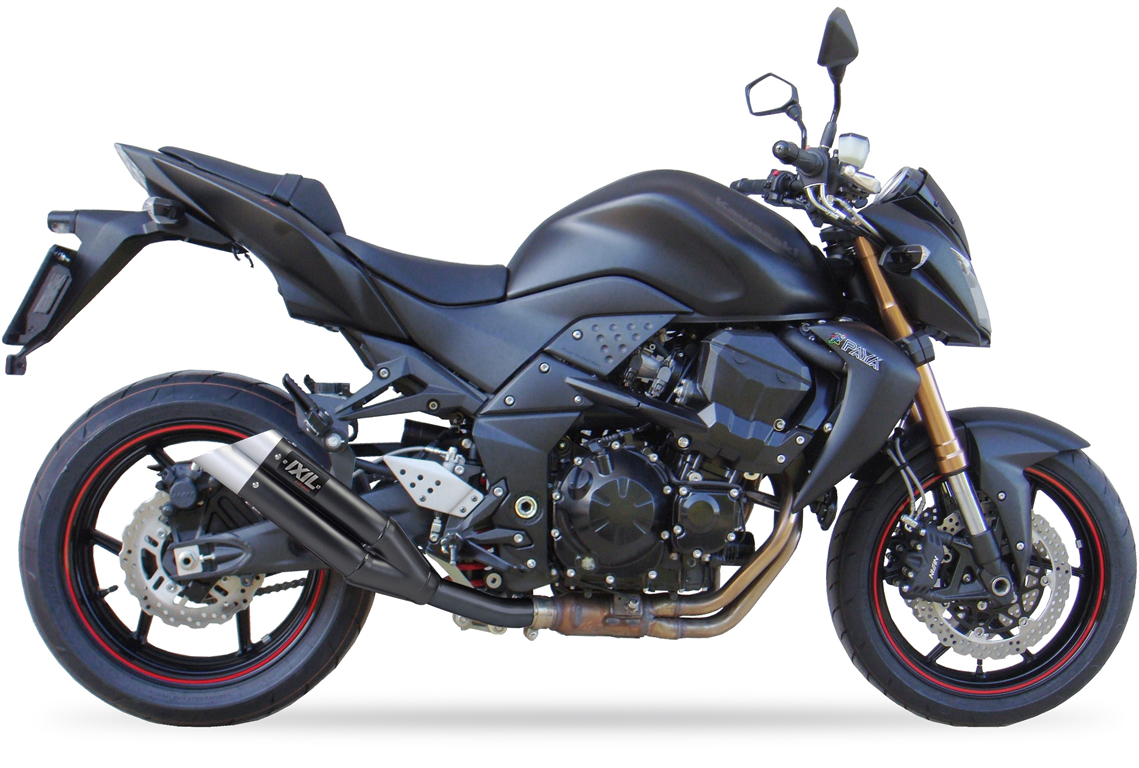 IXIL for KAWASAKI Z 750 S - R 07-12 (ZR750L ZR750M) - SLIP ON SILENCER - DUAL HYPERLOW BLACK XL