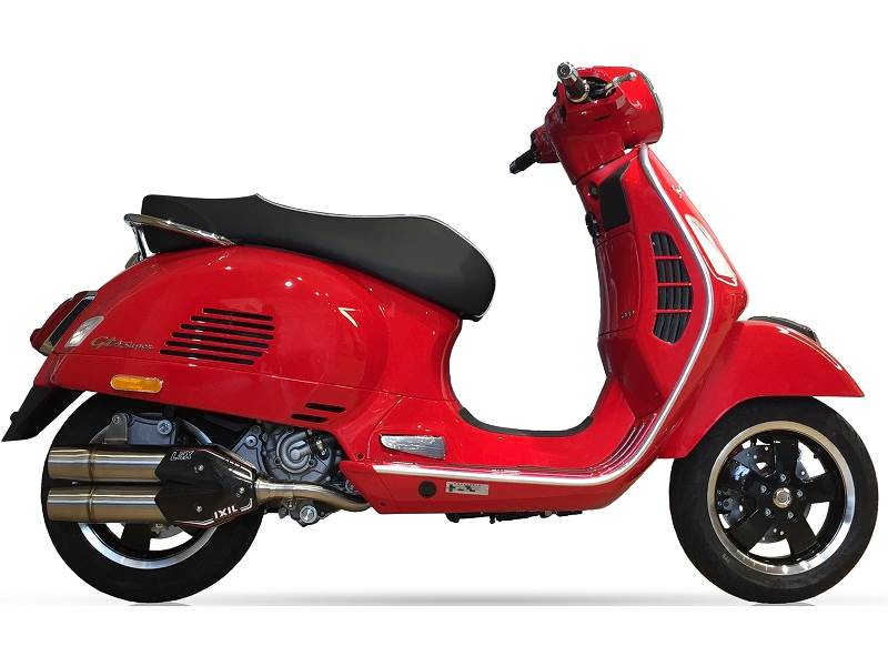IXIL pour VESPA GTS 300 - SLIP ON SILENCIEUX - DUAL HYPERLOW XXL