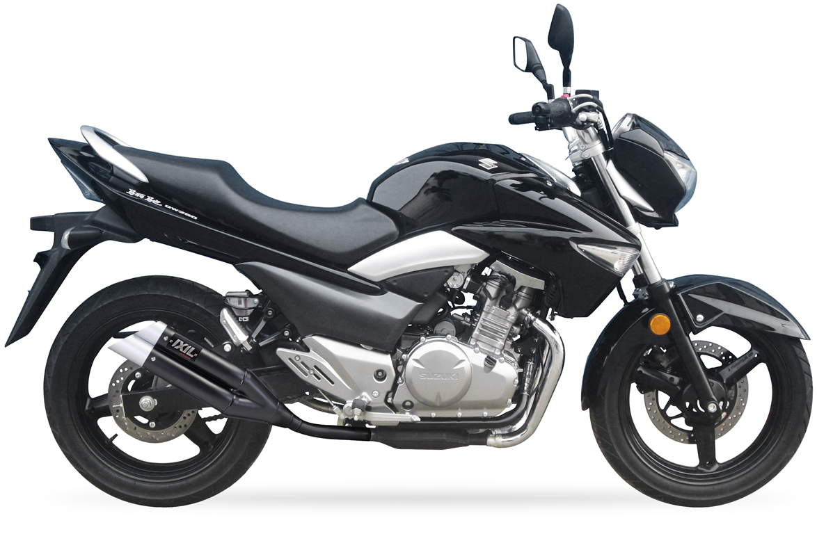 IXIL for SUZUKI INAZUMA GW 250 12-15 (DC) - SLIP ON SILENCER - DUAL HYPERLOW BLACK XL