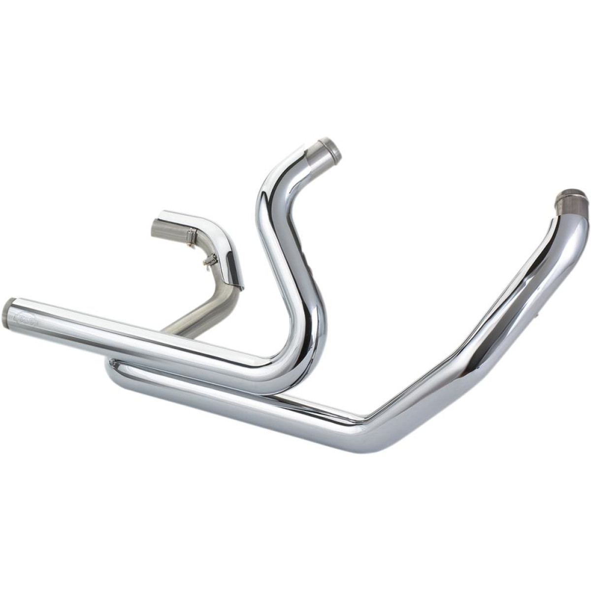 S&S CYCLE Exhaust HEADER SYSTEM DUAL FOR MILWAUKEE M8 CHROME - 17-18 HD Touring Models - Click Image to Close
