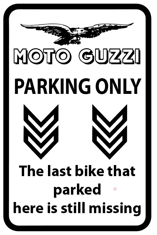 Panneaux métalliques parking 22 cm x 30 cm - MOTO GUZZI Parking Only Panneaux métalliques parking 22 cm x 30 cm - MOTO GUZZI Parking Only